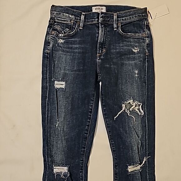 AGOLDE distressed skinny jeans 26 - Picture 2 of 13